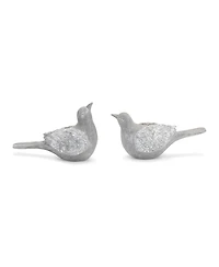 Slickblue Set of 4 Decorative Bird Figurines Stylish Home Decor Accents