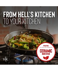 Hell's Kitchen Ceramic Hybrid 5-Pc. Nonstick Cookware Set