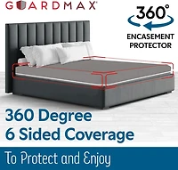 Waterproof Zippered Mattress Encasement - Full Xl Size (9-11 Deep) - Grey