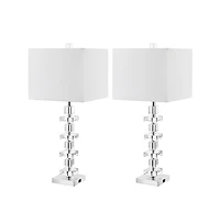 Safavieh Deco Crystal Table Lamp Set Of 2 W/ Usb Port