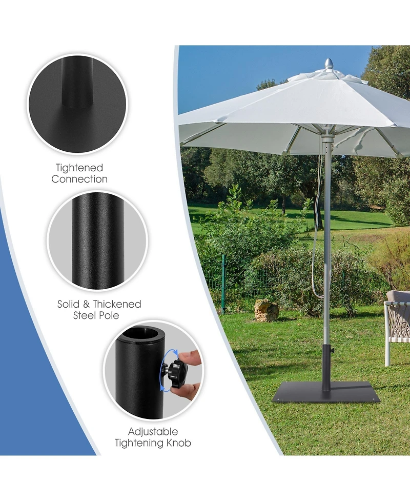 Givimo 20 Inches Patio Umbrella Base with 4 Adjustable Footpads