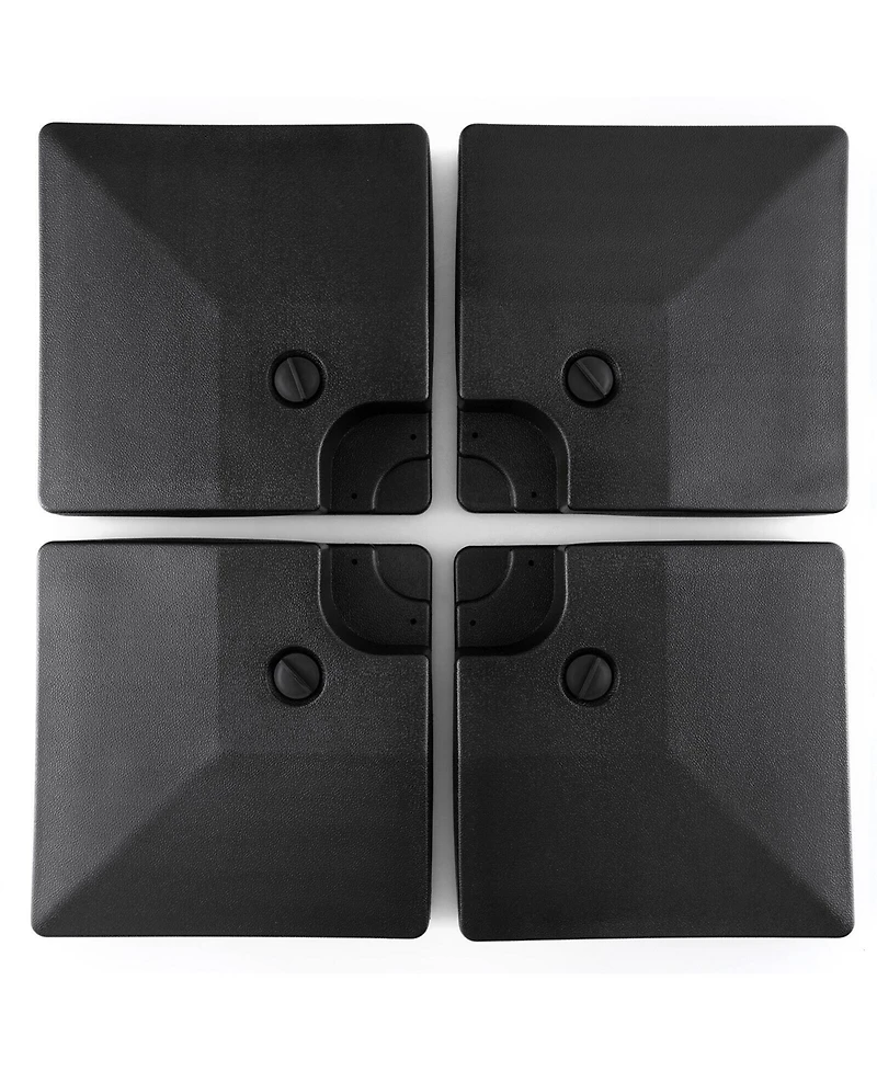 Givimo 4-Piece 20L Cantilever Offset Patio Umbrella Base