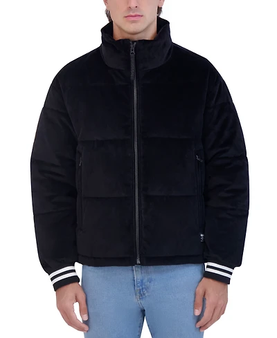 Hudson Men's Corduroy Varsity Puffer Jacket