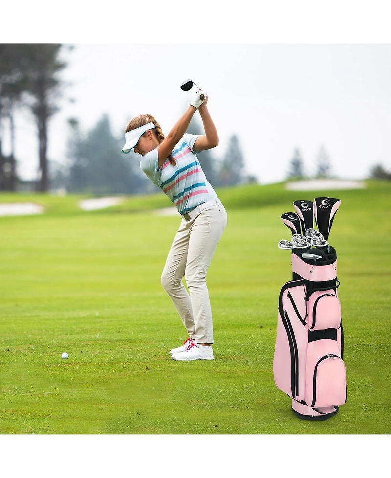 Givimo 10 Pieces Womens Complete Golf Club Set with Alloy Driver