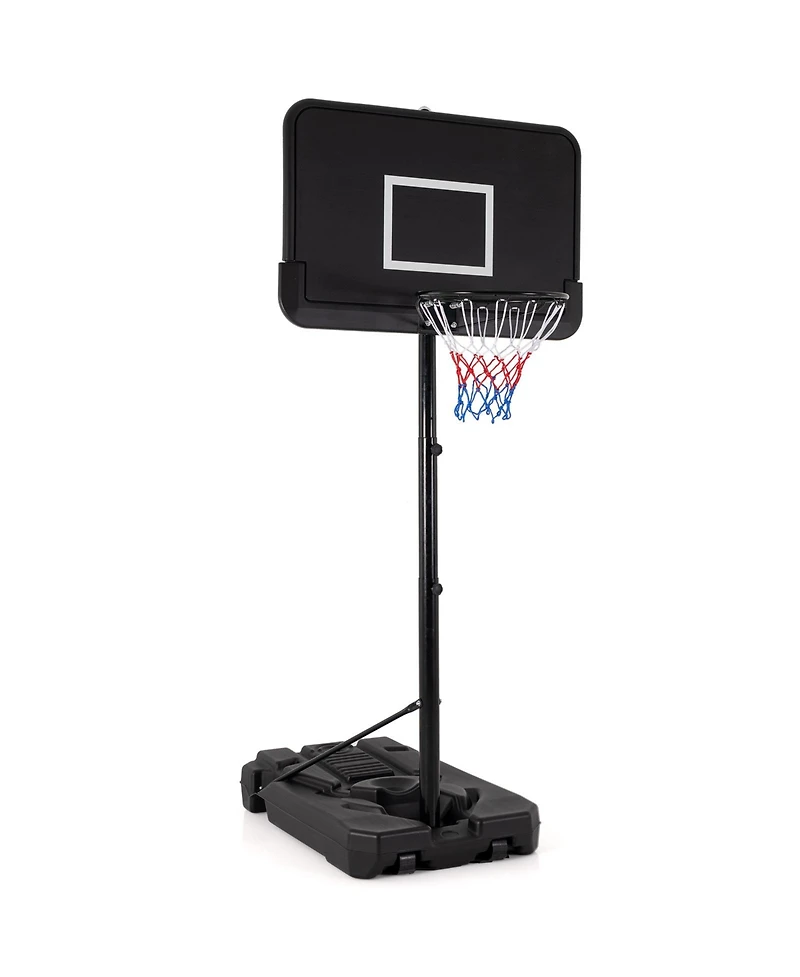 Givimo 6.5-10 Ft Adjustable Portable Basketball Hoop with 44 Inch Shatterproof Backboard & Fillable Base