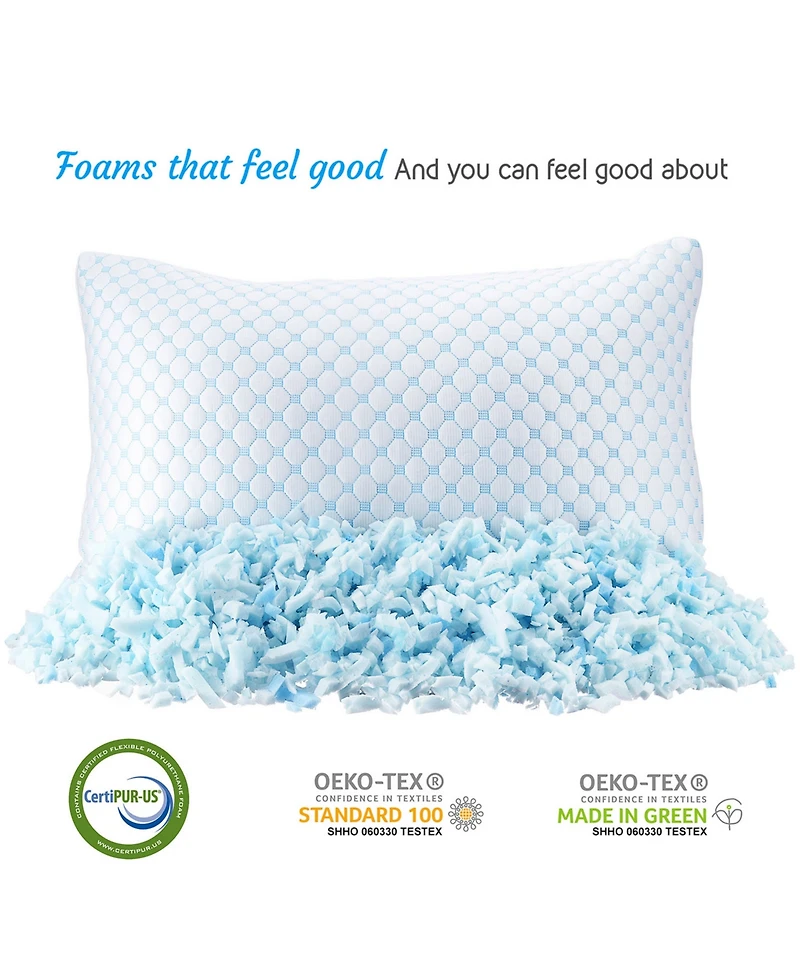 Nestl Memory Foam Gel Infused Reversible Cooling Pillow