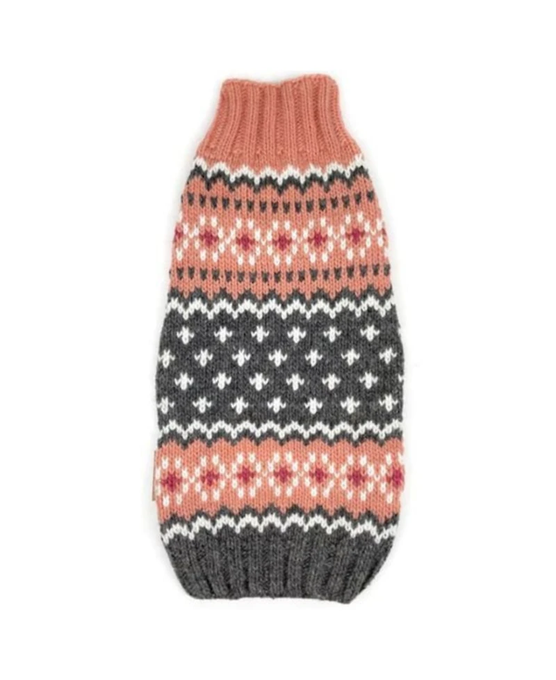 Chilly Dog Xxs Peach Fairisle