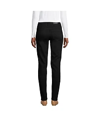 Lands' End Women's Petite Mid Rise Straight Leg Jeans