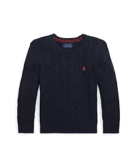 Polo Ralph Lauren Toddler and Little Boys Cable-Knit Cotton Sweater