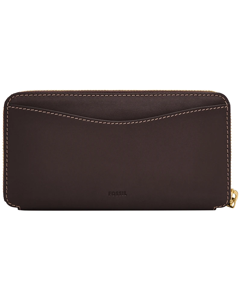 Fossil Lennox Leather Zip Continental Wallet