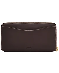 Fossil Lennox Leather Zip Continental Wallet