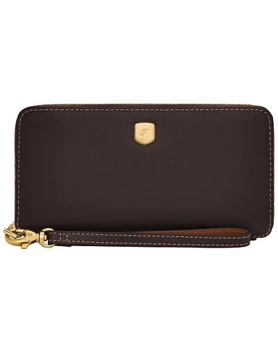 Fossil Lennox Leather Zip Continental Wallet