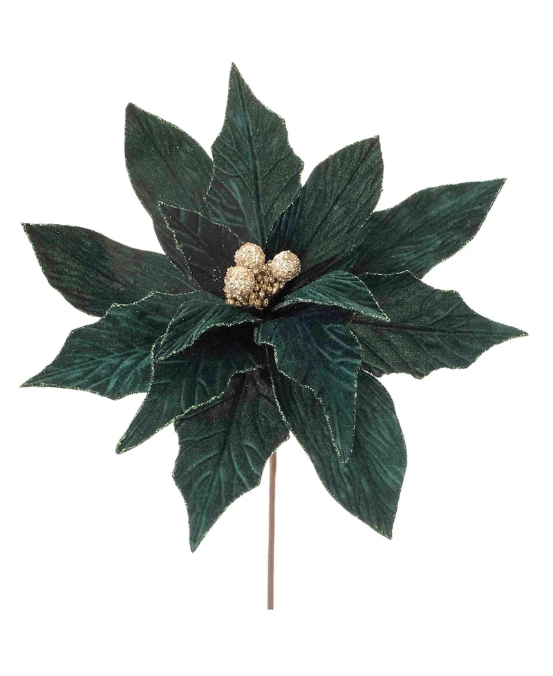 Slickblue Set of 2 Poinsettia Stems – Perfect for Holiday Floral Arrangements and Decor