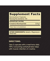 Optimum Nutrition Optimum Nutrition, Micronized Creatine Monohydrate Capsules