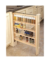 Rev-a-Shelf 3" Pull Out Kitchen Cabinet Filler Organizer Spice Rack, 432-bf-3C