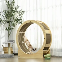 PawHut 36" Cat Wheel for Indoor Cats with Brake for Health and Fitness,