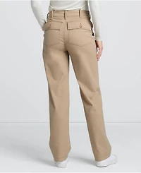 Lands' End Women's High Rise Chino Utility Straight Leg Pants