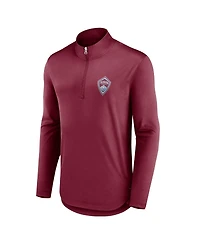 Fanatics Men's Burgundy Colorado Rapids Iconic Quarter-Zip Jacket