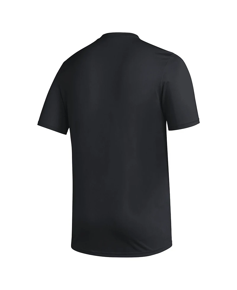 Adidas Men's Black Arizona State Sun Devils Primary Locker Logo Pre-Game Aeroready T-Shirt