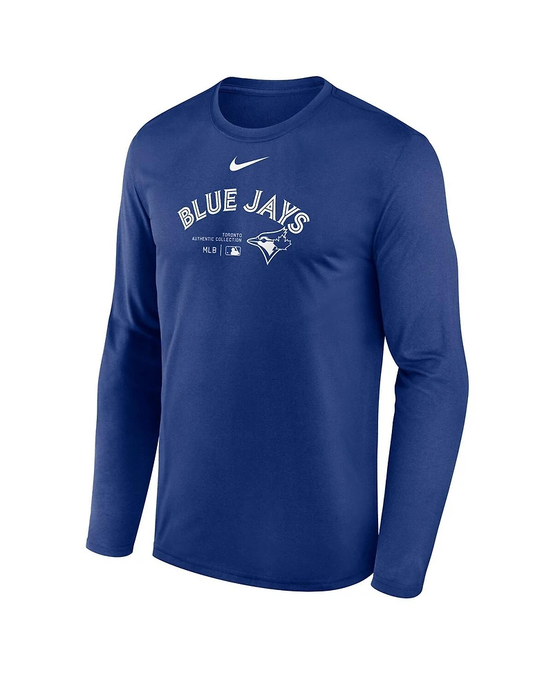 Nike Men's Royal Toronto Blue Jays Authentic Collection Practice Performance Long Sleeve T-Shirt