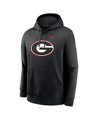 Nike Men's Georgia Bulldogs Primetime Evergreen Club Fleece Pullover Hoodie