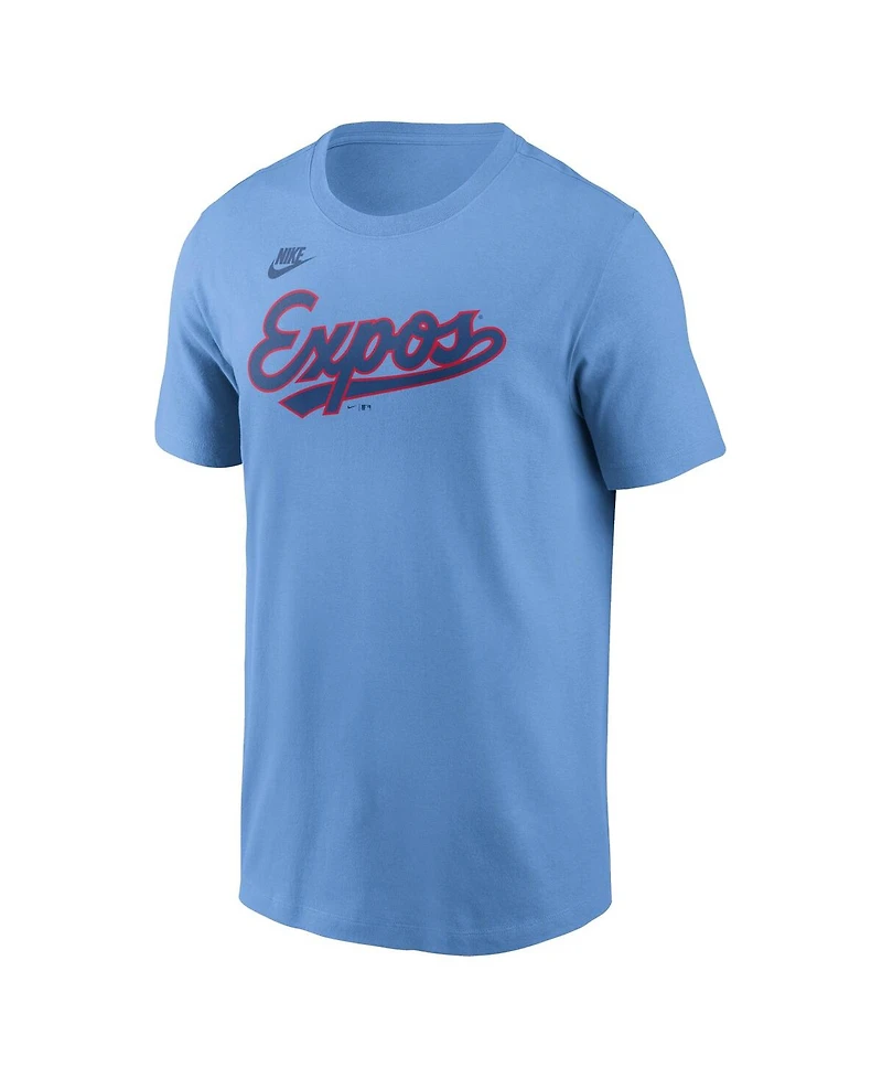 Nike Men's Vladimir Guerrero Powder Blue Montreal Expos Cooperstown Collection Fuse Name Number T-Shirt