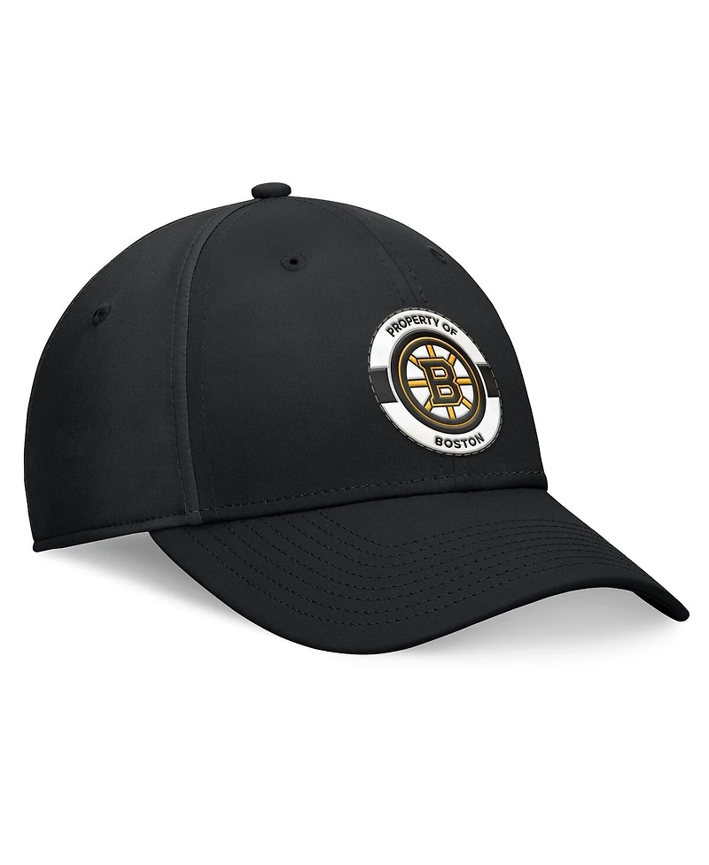 Fanatics Men's Black Boston Bruins Authentic Pro Training Camp Flex Hat
