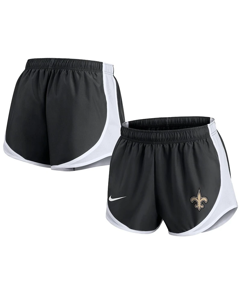 Nike Women's Black New Orleans Saints Tempo Shorts