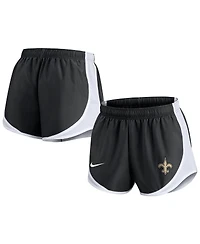 Nike Women's Black New Orleans Saints Tempo Shorts