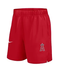 Nike Men's Red Los Angeles Angels Woven Victory Performance Shorts