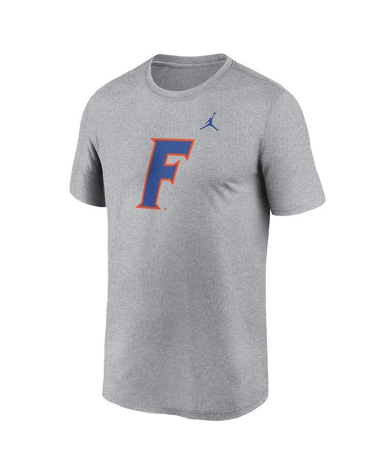 Jordan Men's Heather Gray Florida Gators Primetime Legend Alternate Logo T-Shirt