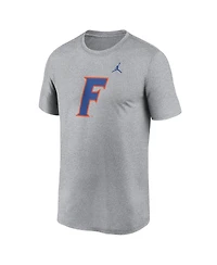 Jordan Men's Heather Gray Florida Gators Primetime Legend Alternate Logo T-Shirt