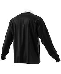 Adidas Men's Black New Zealand Rugby 2024/25 Long Sleeve Polo Jersey