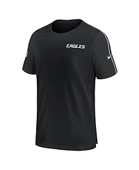 Nike Men's Black Philadelphia Eagles 2024 Sideline Coach Uv Performance T-Shirt