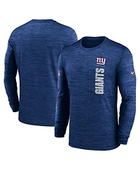 Nike Men's Royal New York Giants 2024 Sideline Velocity Performance Long Sleeve T-Shirt