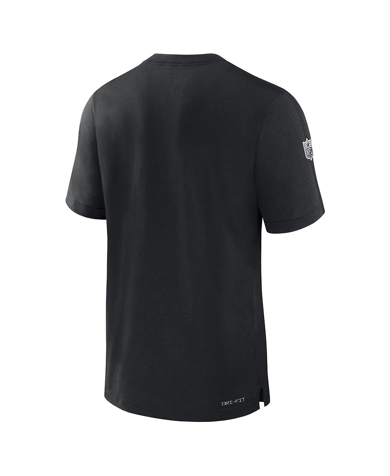 Nike Men's Black Las Vegas Raiders Sideline Player Performance T-Shirt