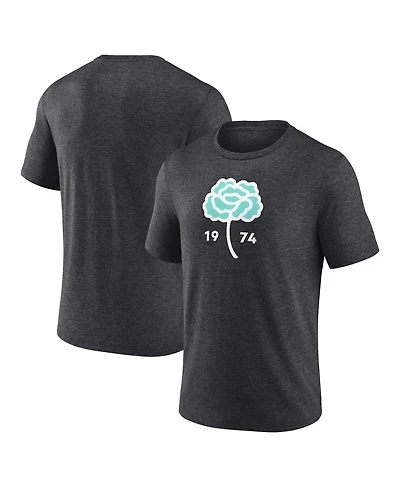 Fanatics Men's Heather Charcoal Seattle Sounders Fc Distressed Carnation Tri-Blend T-Shirt