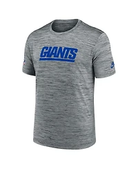 Nike Men's Gray New York Giants Velocity Alternate Logo Performance T-Shirt