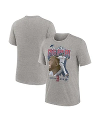 Nike Men's David Ortiz Heather Gray Boston Red Sox Cooperstown Collection Player Local T-Shirt