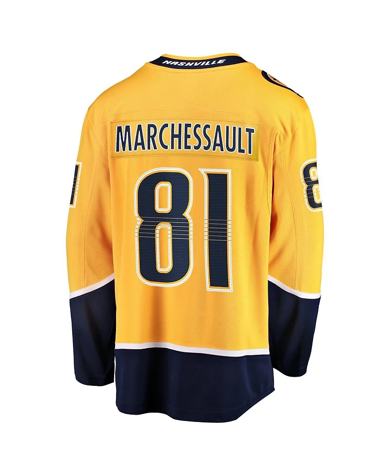 Fanatics Men's Jonathan Marchessault Gold Nashville Predators Home Premier Breakaway Player Jersey