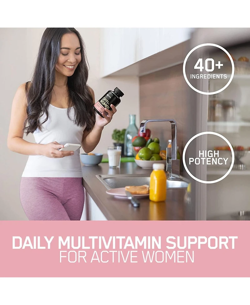 Optimum Nutrition Optimum Nutrition, Opti-Women Multivitamin for Active Women, 120 Capsules, 60 Servings