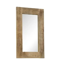 vidaXL Mirror Solid Mango Wood 19.7"x31.5"