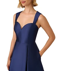 Adrianna Papell Women's Sweetheart-Neck Mikado Gown