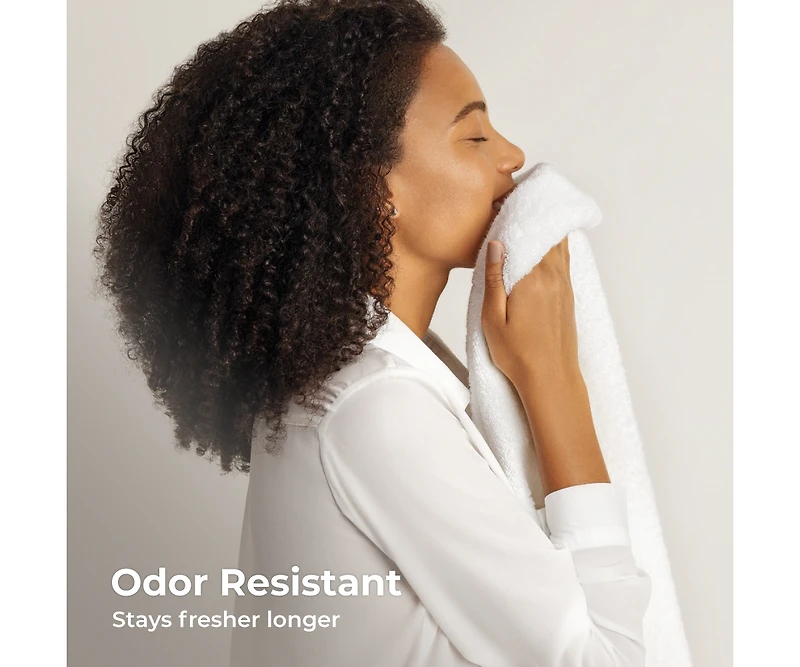 Cariloha Washcloth | Ocean Mist 12"x12" Turkish Cotton & Viscose Material Blend Extra Smooth, Odor Resistant and Highly Absorbent