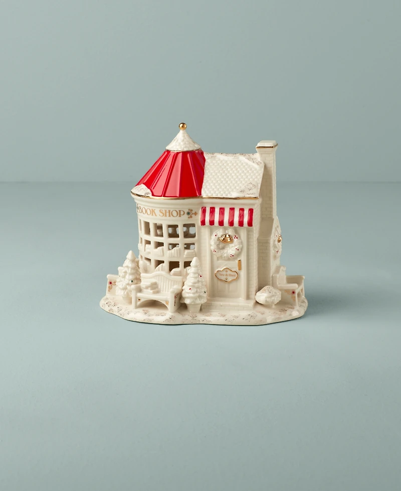 Lenox Mistletoe Park Village Book Store Lit Figurine, Exclusively at Macy's