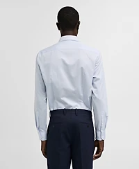 Mango Men's Twill Pinstripe Dress Shirt