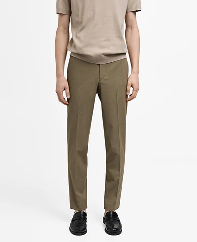 Mango Men's Stretch Fabric Suit Pants