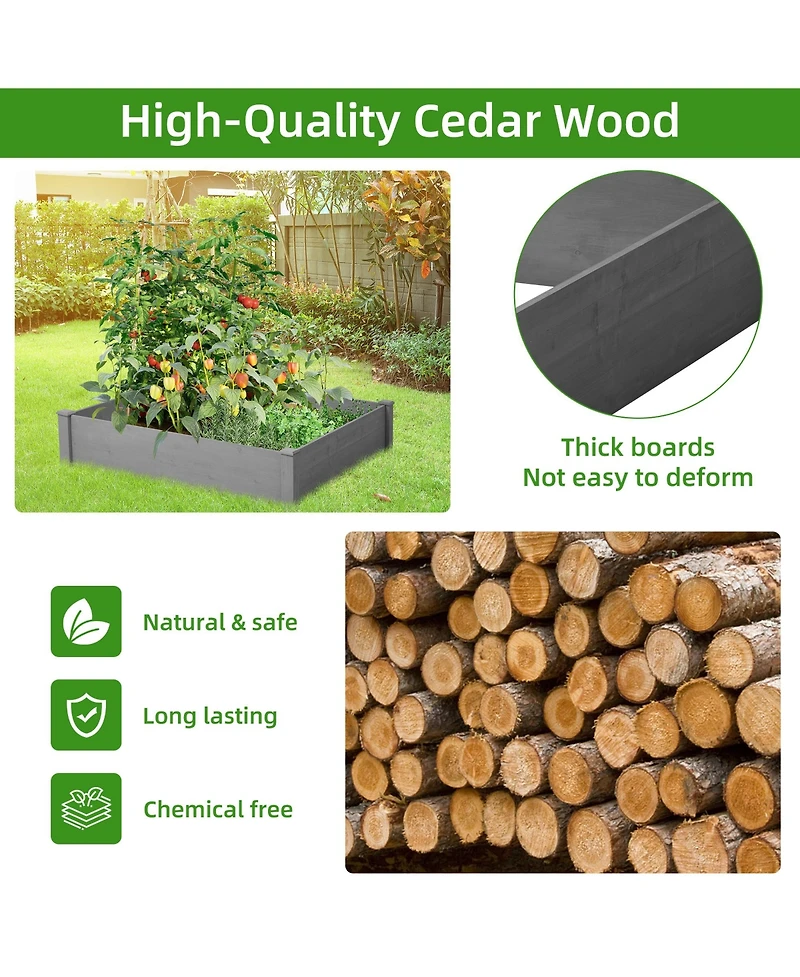Streamdale Furniture Easy-To-Assemble Planter Box Set Up in 20 Minutes, Sturdy and Spacious