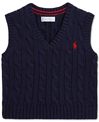 Polo Ralph Lauren Baby Cotton Cable-Knit Sweater Vest