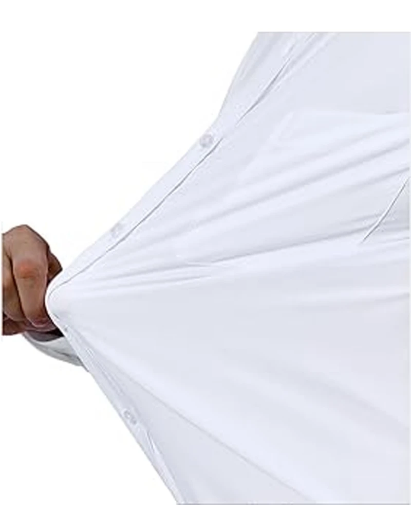 Blue Ice Men's Long Sleeve Classic Dress Shirt- 3 Pack
